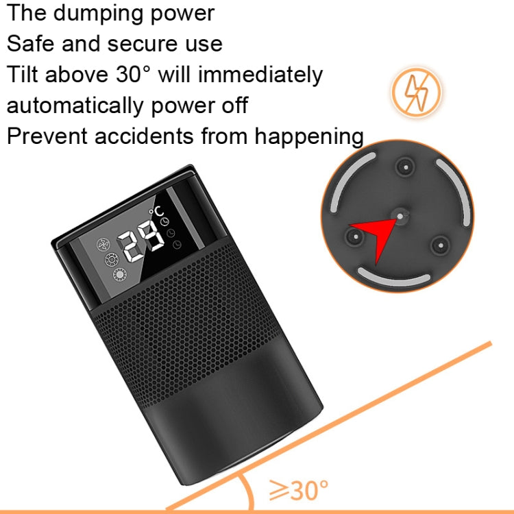 N8 Table Air Heater Indoor Quick Heat Energy Saving Electric Heater, Specification: EU Plug(Black)