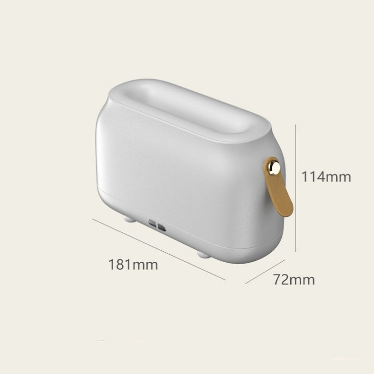 Simulation Flame Aromatherapy Humidifier Bedroom Ambient Light, Color: Gray