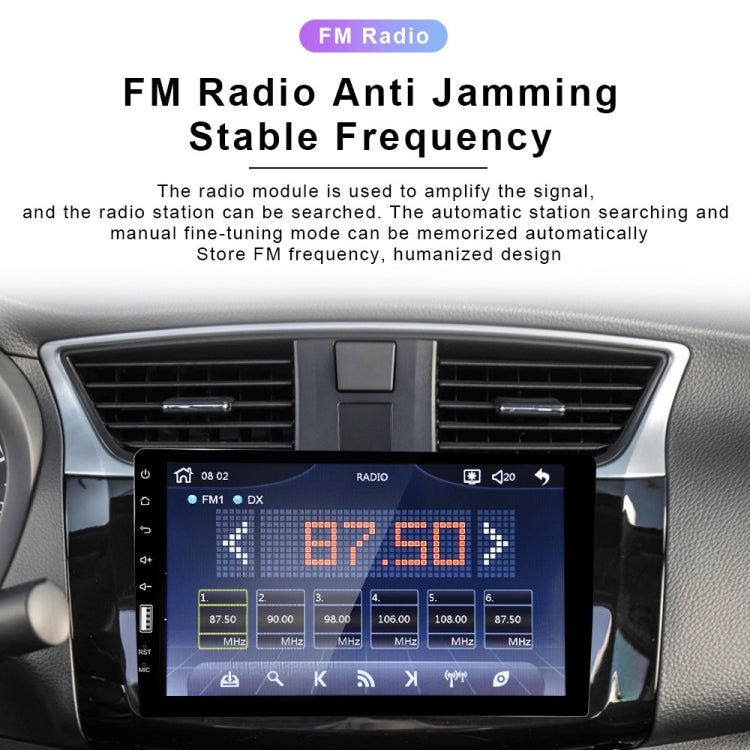 Q3570 9 inch Carplay Single Spindle MP5 Player, Style: Standard+12 Light Camera
