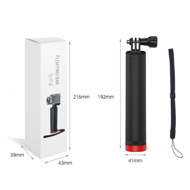 Sunnylife TY-Q9260 For Action 3 / GoPro Hero 11 / 360 ONE RS Action Camera Handle Floating Rod(Black) - free shipping - PMC TechLife - Order now!