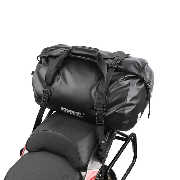 Rhinowalk MT20450 45L Large Capacity Portable Waterproof Motorcycle Tail Bag(Black) - free shipping - PMC Jewellery - Order now!