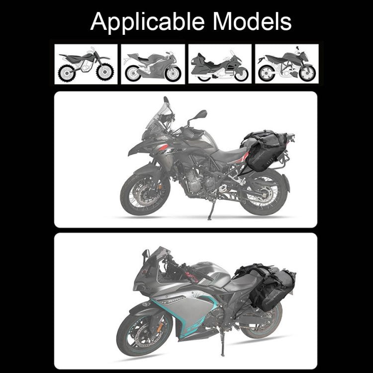 Rhinowalk MT1428 Large-capacity Water-resistant and Wear-resistant Motorcycle Double-side Bag(Black)