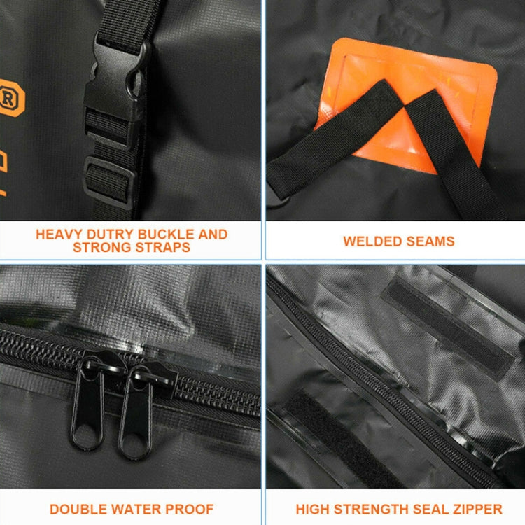600D Oxford Cloth Car Roof Water-resistant Luggage Storage Bag, Style: Roof Pack+Non-slip Mat