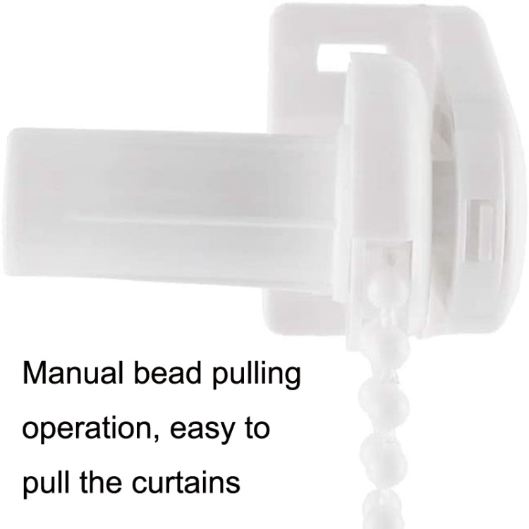 2 Sets 17mm Shutter Curtain Control Head With 2m Pull Beads Chain Set(White) - free shipping - PMC TechLife - Order now!