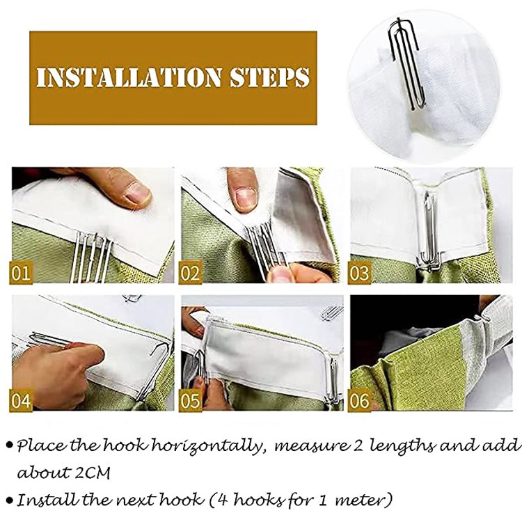 2 Sets Four Claw Hook Set Curtain Replacement Hook(Silver) - Curtain Decorative Accessories by PMC TechLife | Online Shopping South Africa | PMC TechLife | Buy Now Pay Later Mobicred