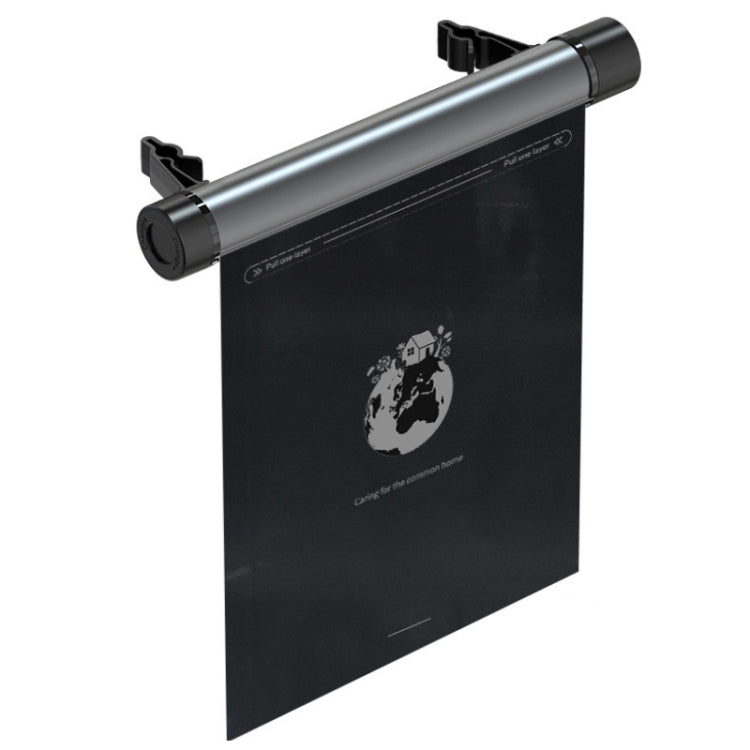 Car Mounted Garbage Bag Folding Hanging Cleaning Organiser(Titanium Grey)