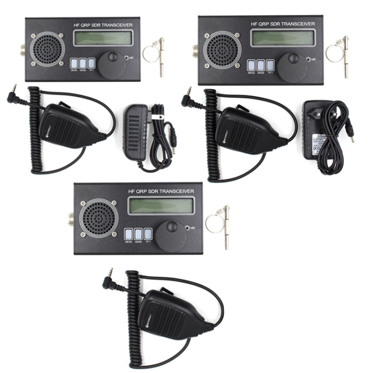 Mini 8 Band SSB/CW QRP Transceiver For Ham Radio, Style: Host + Hand Mi + US