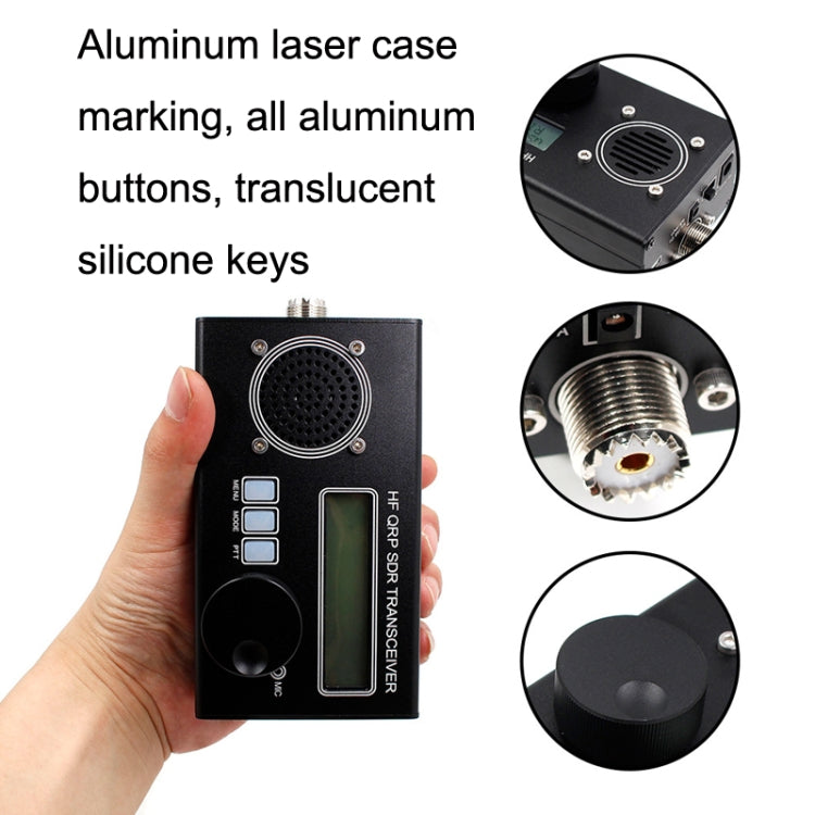 Mini 8 Band SSB/CW QRP Transceiver For Ham Radio, Style: Host + Hand Mi + US