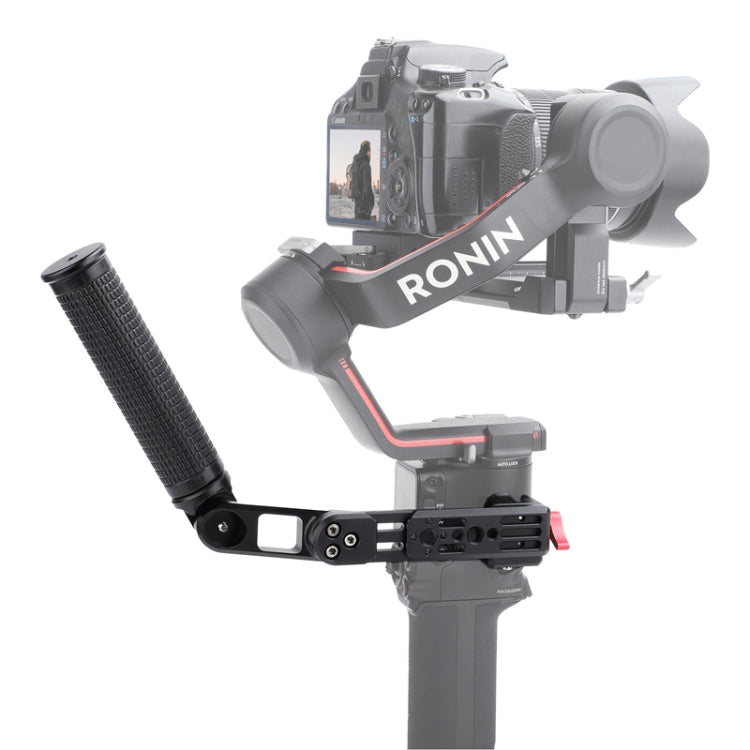 For DJI Ronin RS3 Pro Adjustable Angle Aluminum Alloy Handle Stabilizer(Black) - by PMC Jewellery | Online Shopping South Africa | PMC Jewellery