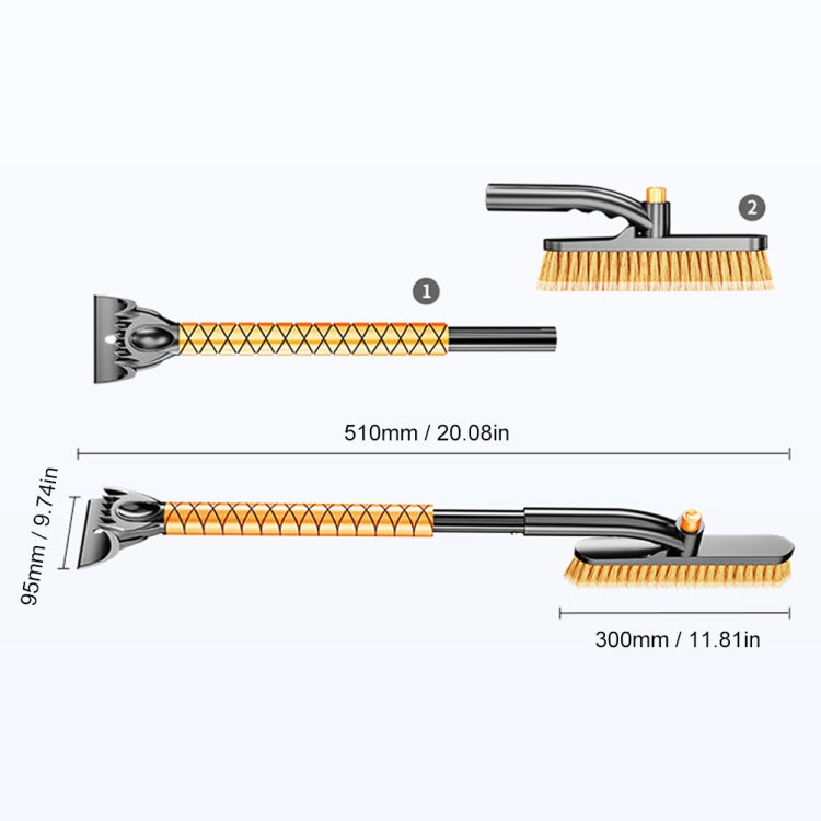 ST-3909 SUITU Removable Snowproof Shovel Sweeping Snow Brush - Ice Scraper by SUITU | Online Shopping South Africa | PMC Jewellery | Buy Now Pay Later Mobicred