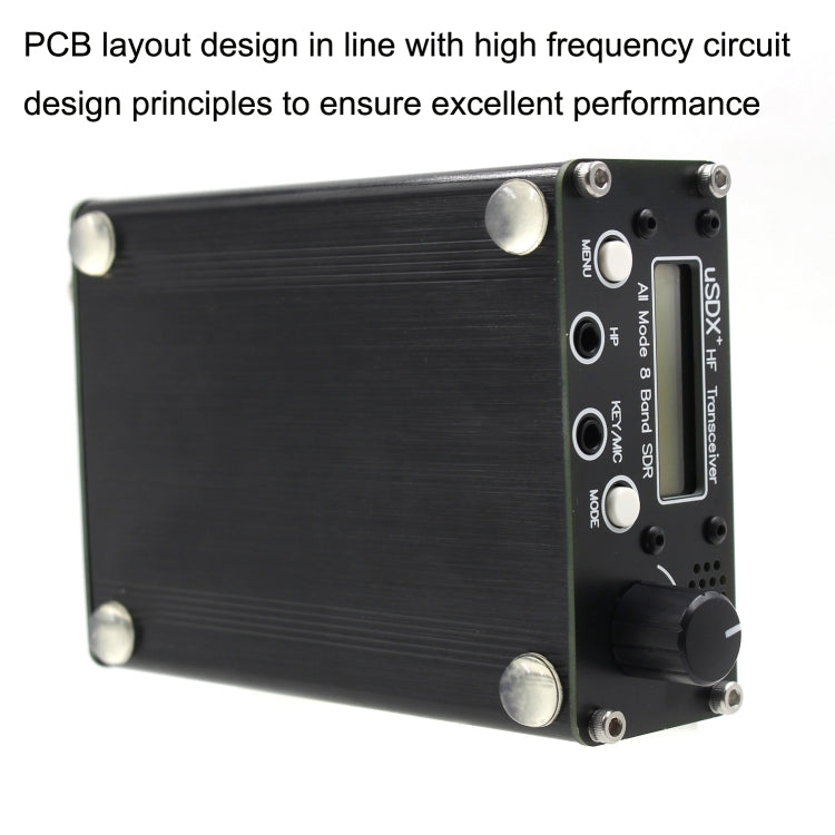 Usdr Usdx + V2 Plus 8 Band SDR Full Mode HF SSB QRP High Frequency Transceiver, Spec: EU Plug