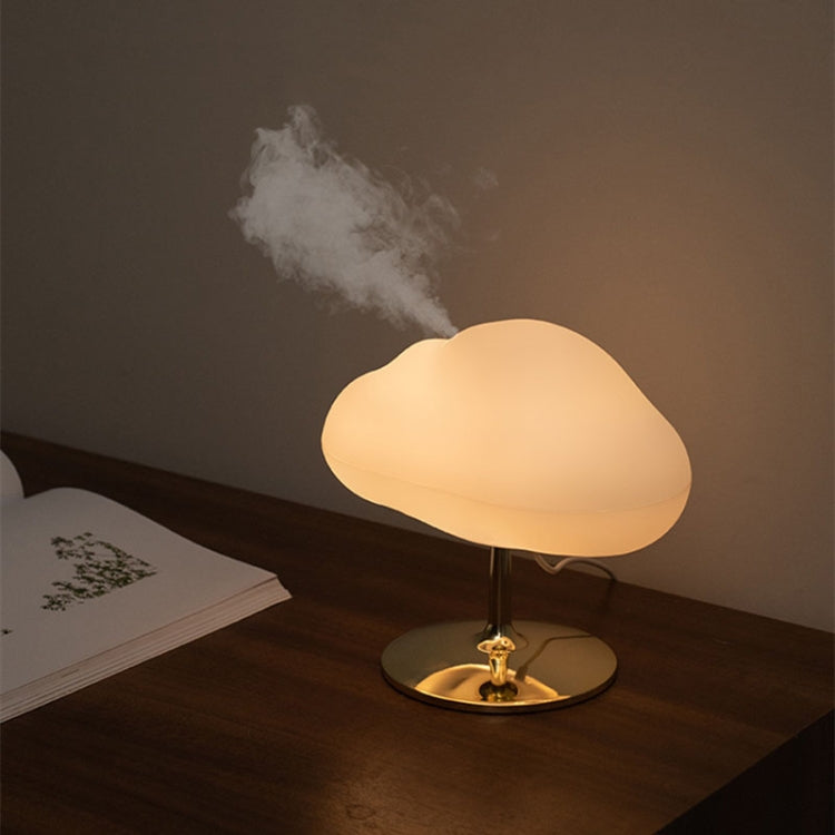 270ml Cloud Aroma Diffuser Humidifier USB Table Lamp(Silver Bottom)