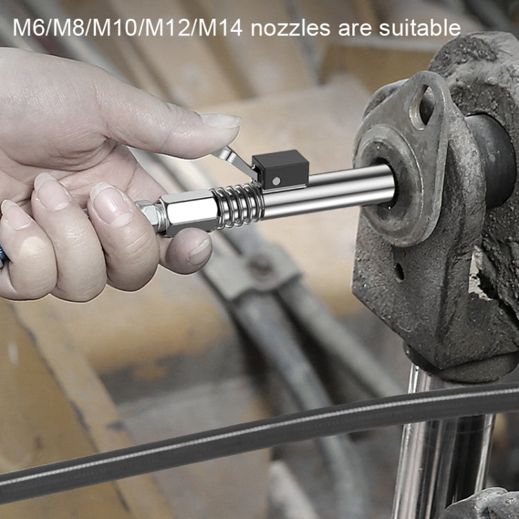 PC002 Lock Clamp Type High Pressure Grease Nozzle, Style: Butter Mouth+30cm Hose