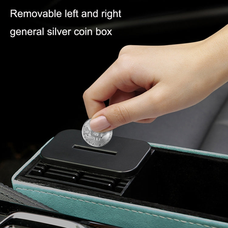 DE RAN FU Car Seat Storage Box Cup Holder Fur Citrine Phone Sundry Storage Box(Grey)