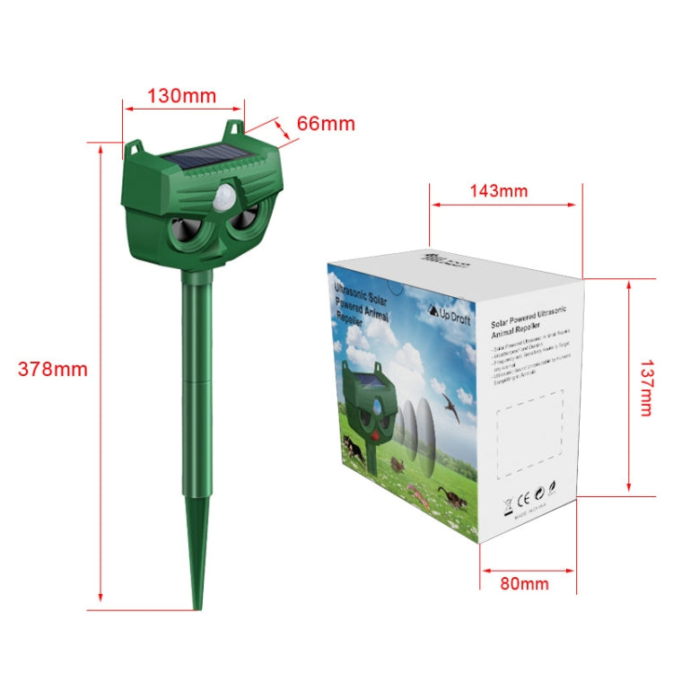 RC-543 Outdoor Solar Dog Repellent Infrared Ultrasonic Animal Bird Repellers - Outdoor Insect Repellent by PMC TechLife | Online Shopping South Africa | PMC TechLife