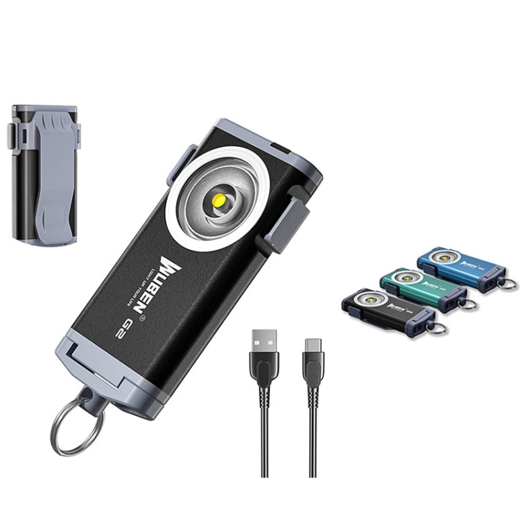 WUBEN G2 Strong Light LED Flashlight USB Outdoor Campers And Household Super Bright Key Chain Light(Blue) - free shipping - PMC Jewellery - Order now!