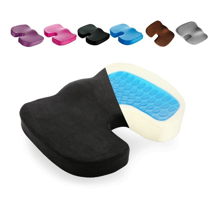 Office Gel Cushion Beauty Buttocks Anti-hemorrhoid Cushion(Mesh Fabric Black)