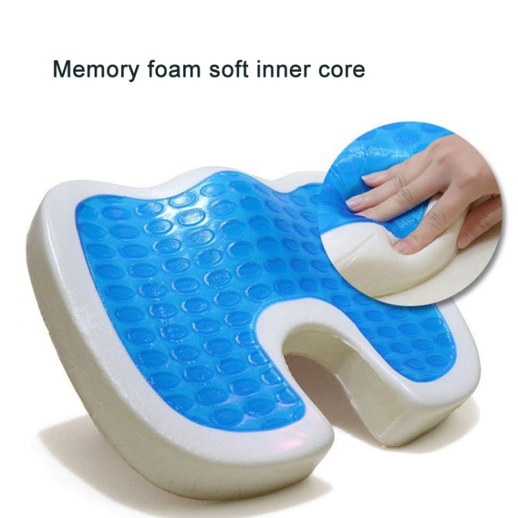 Office Gel Cushion Beauty Buttocks Anti-hemorrhoid Cushion(Mesh Fabric Black)