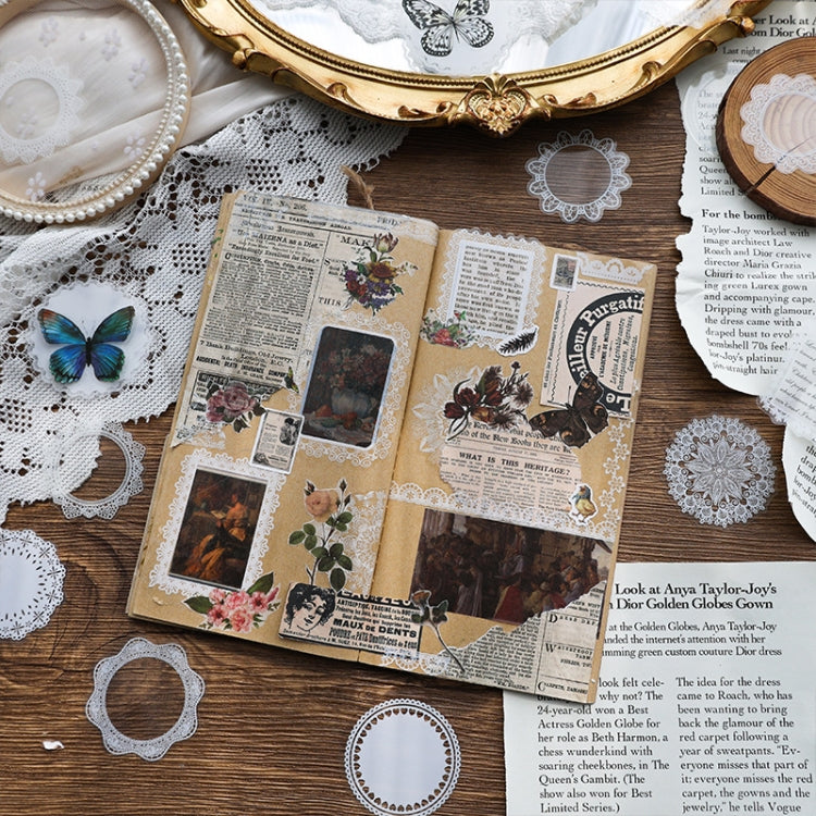 1 Sets Sun Moon Stars Vintage Lace Children Handbook Material(The Fire Of The Stars) - Handbook Decorative Stickers by PMC TechLife | Online Shopping South Africa | PMC TechLife