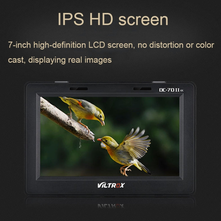 VILTROX DC-70II 7 Inch 4K HD Camera Director Monitor Film Camera Video Monitor