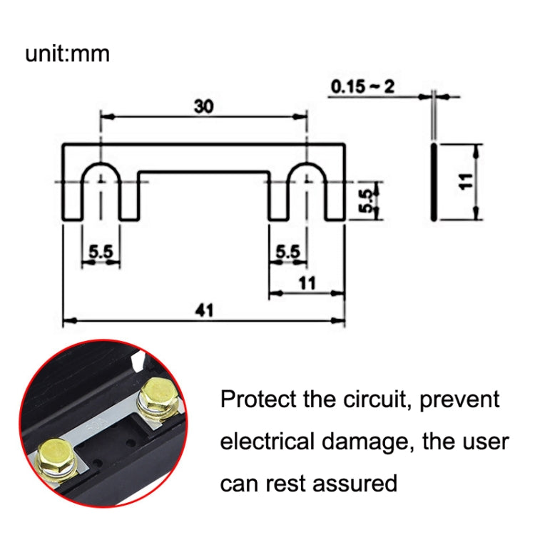 10pcs 100A Small Fork Bolt Fuse Block Car Air Conditioning All The Way Fuse Box Fuse Holder(Black) - free shipping - PMC TechLife - Order now!