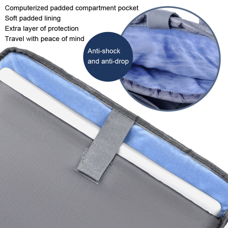 OUMANTU 020 Event Computer Bag Oxford Cloth Laptop Computer Backpack, Size: 13 inch(Light Gray) - free shipping - PMC Jewellery - Order now!