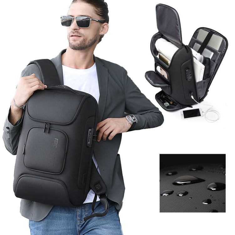 BANGE BG-7216plus Antitheft Waterproof Travel Men Backpack 15.6 Inch Laptop Bag(Grey) - free shipping - PMC Jewellery - Order now!