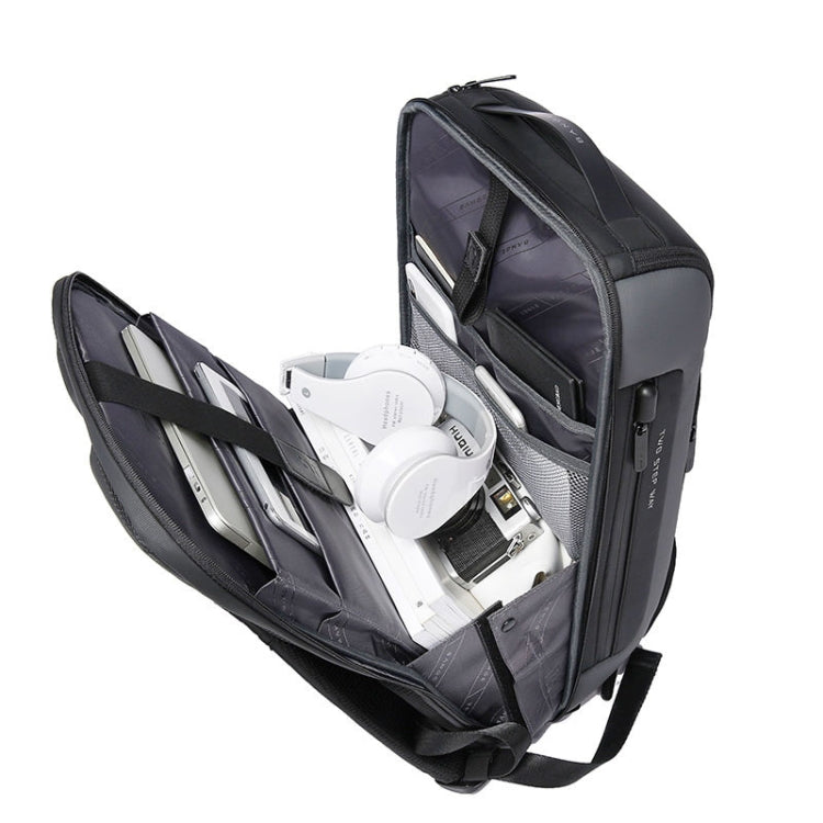 BANGE BG-7216plus Antitheft Waterproof Travel Men Backpack 15.6 Inch Laptop Bag(Grey) - free shipping - PMC Jewellery - Order now!