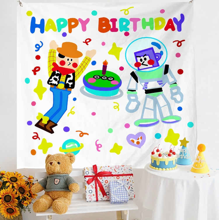 Birthday Layout Hanging Cloth Children Photo Wall Cloth, Size: 150x180cm Velvet(10) - Cartoon by PMC TechLife | Online Shopping South Africa | PMC TechLife | Buy Now Pay Later Mobicred