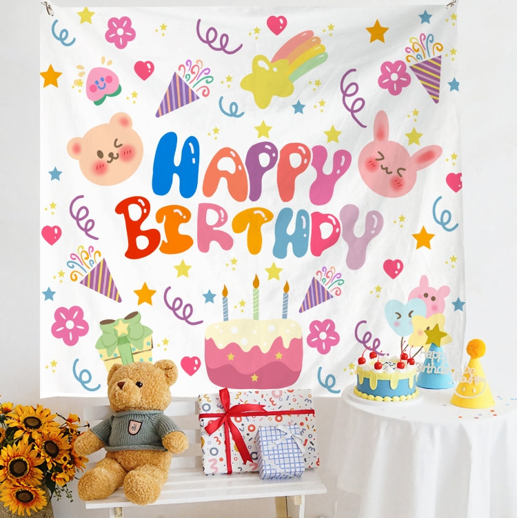 Birthday Layout Hanging Cloth Children Photo Wall Cloth, Size: 180x230cm Velvet(4) - Cartoon by PMC TechLife | Online Shopping South Africa | PMC TechLife | Buy Now Pay Later Mobicred