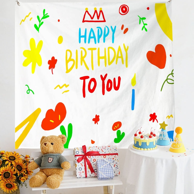 Birthday Layout Hanging Cloth Children Photo Wall Cloth, Size: 180x230cm Velvet(29) - free shipping - PMC TechLife - Order now!