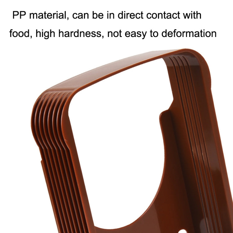 Home Baking Tool Bread Loaf Toast Kitchen Slicer Cutter(Brown)
