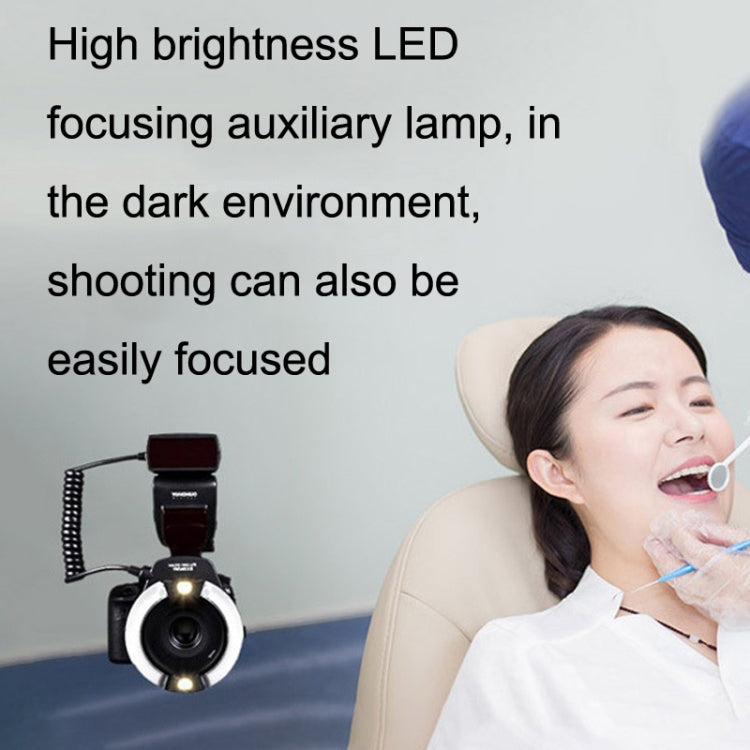 For Canon TTL Oral Insect Insect Teeth Ring Light YONGNUO YN-14EX II Macro Ring Flash Speedlite - free shipping - PMC Jewellery - Order now!