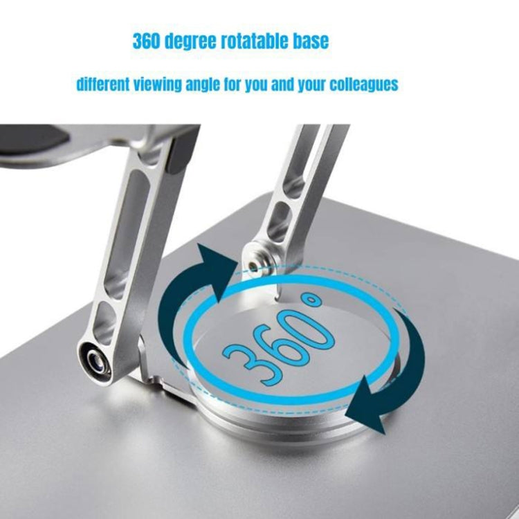 Multifunctional Desktop Foldable Rotating Laptop Cooling Bracket, Spec: SP-88 (Gray)