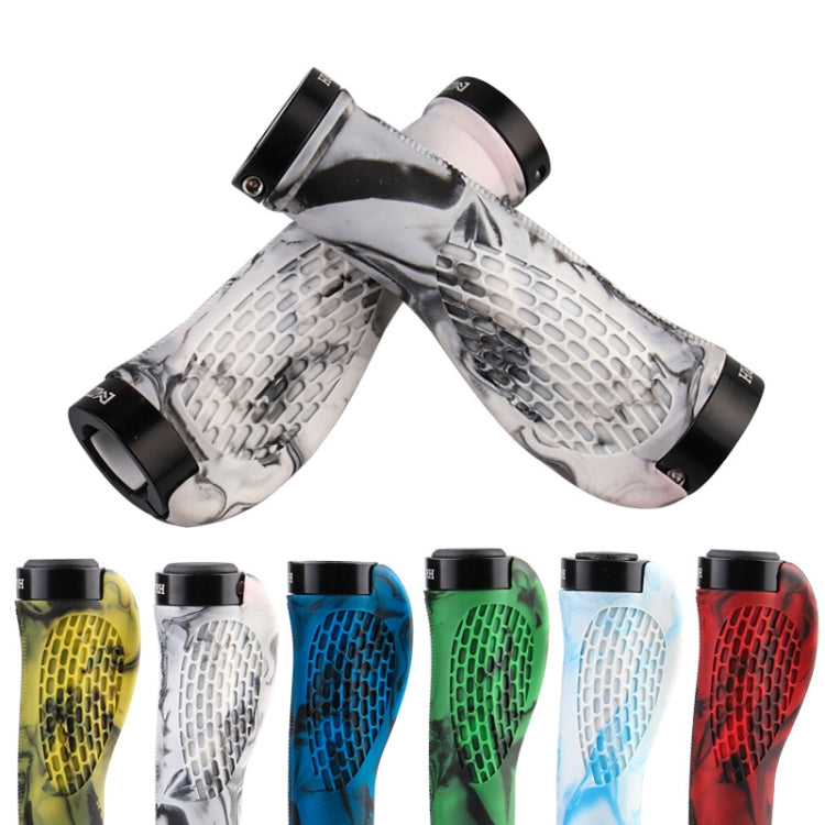 MZYRH 1pair Mountain Bike Bicycle Handlebar Grips Protective Covers(Black and White) - free shipping - PMC Jewellery - Order now!