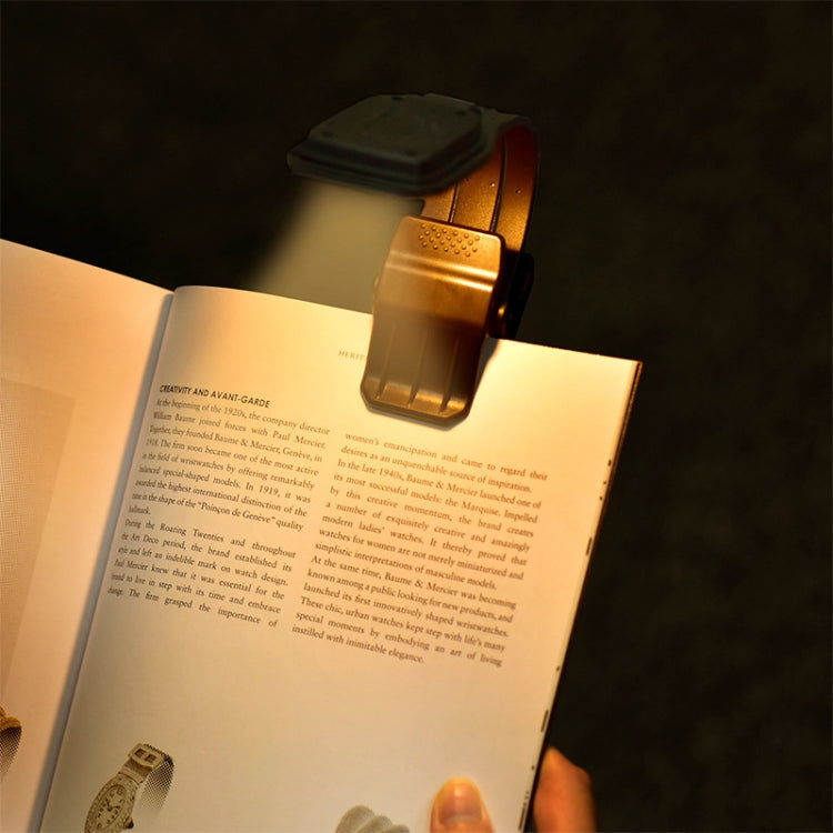 Portable Book Clip Light Four-Gear Adjustable Charging Eye Protection Lamp(Black) - Desk Lamps by PMc TechLife | Online Shopping South Africa | PMc TechLife | Buy Now Pay Later Mobicred