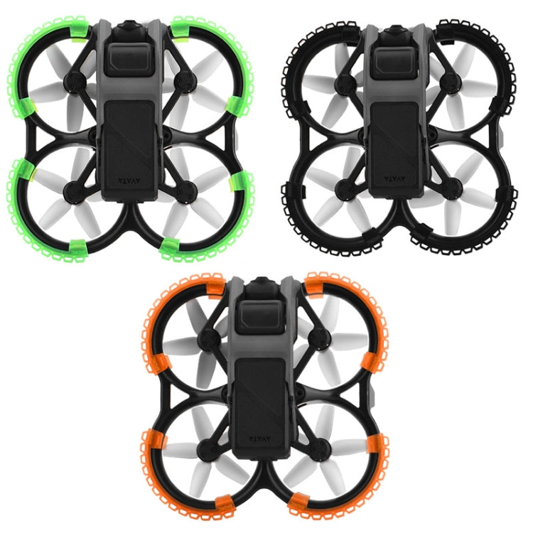 For DJI Avata BRDRC-9604 4pcs Drone Propeller TPU Protective Guard UAV Bumper Anti-collision Ring Cover(Black) - Other by BRDRC | Online Shopping South Africa | PMC TechLife | Buy Now Pay Later Mobicred