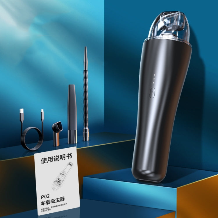 P02 Vehicles / Household High Power Large Suction Portable Wireless Handheld Vacuum Cleaner(Star Black) - Vacuum Cleaner by PMC TechLife | Online Shopping South Africa | PMC TechLife | Buy Now Pay Later Mobicred