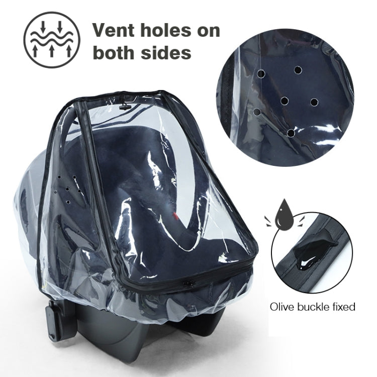 Baby Safety Seat Rain Cover Transparent EVA Stroller Baby Carriage Rain Cover - Strollers Accessories by PMC TechLife | Online Shopping South Africa | PMC TechLife