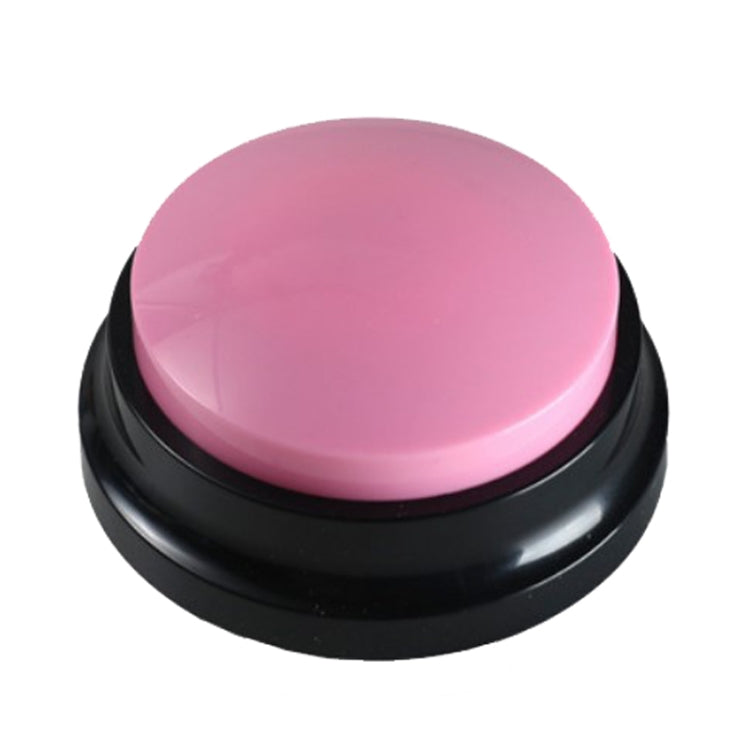 Pet Communication Button Dog Vocal Box Recording Vocalizer, Style: Recording Model(Pink)