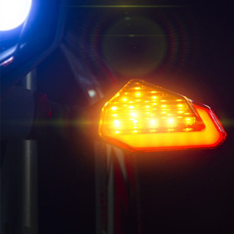 MK-236 4pcs 22LED Motorcycle V Line Two Color Turning Light Signal Angle Light(Yellow Red) - Turn Signal by PMC Jewellery | Online Shopping South Africa | PMC Jewellery | Buy Now Pay Later Mobicred