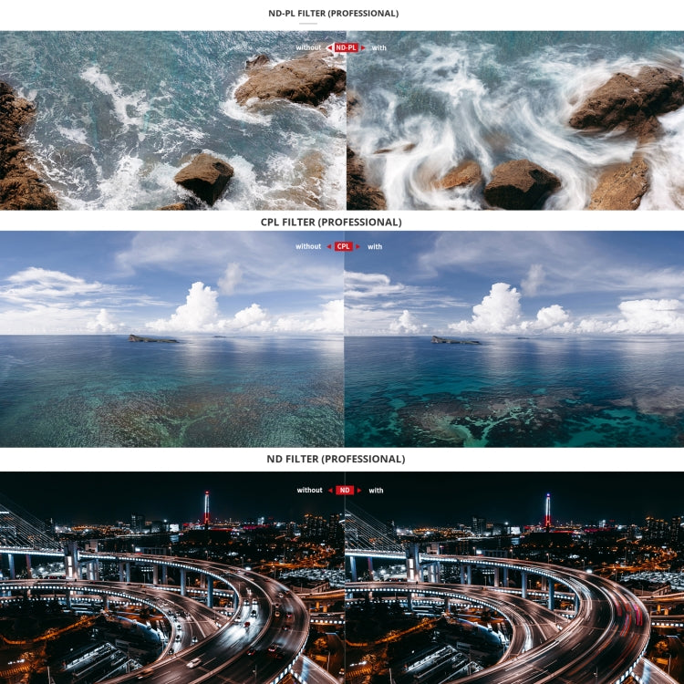 For DJI Mini 3 PGYTECH Filter Aluminum Alloy Drone Filter,Spec: CPL+NDPL 16/64/128/256 - free shipping - PMC TechLife - Order now!