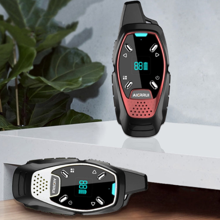 LED Display USB Charging Wireless Handheld Small Mini Walkie Talkie(Black) - Handheld Walkie Talkie by PMC TechLife | Online Shopping South Africa | PMC TechLife | Buy Now Pay Later Mobicred