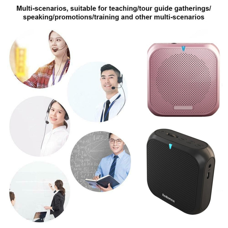 Rolton K400 Mini Audio Speaker Megaphone Voice Amplifier Support FM Radio TF MP3(White)