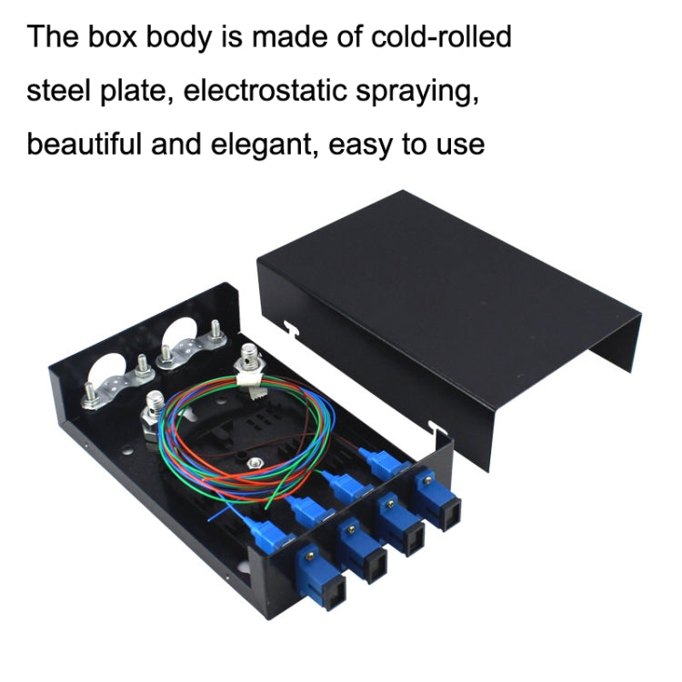 4 Ports Desktop Optical Fiber Terminal Box Founded Wall With SC Tailed Fiber Flange - Fiber Receiver by PMC TechLife | Online Shopping South Africa | PMC TechLife | Buy Now Pay Later Mobicred