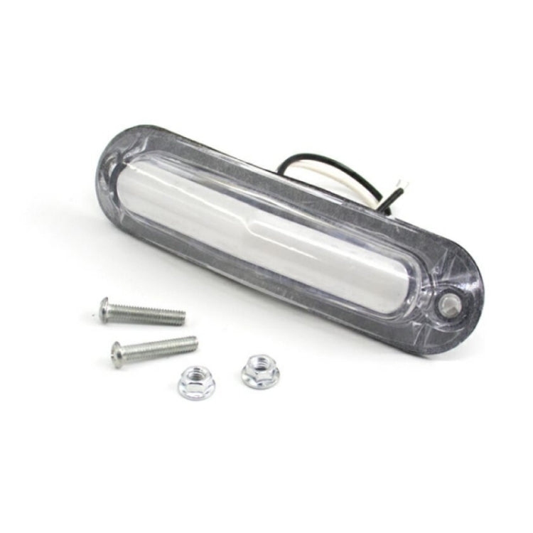 4pcs MK-162 6LED Light Guide Side Light 10-30V Trailer Side Tail Light(White)