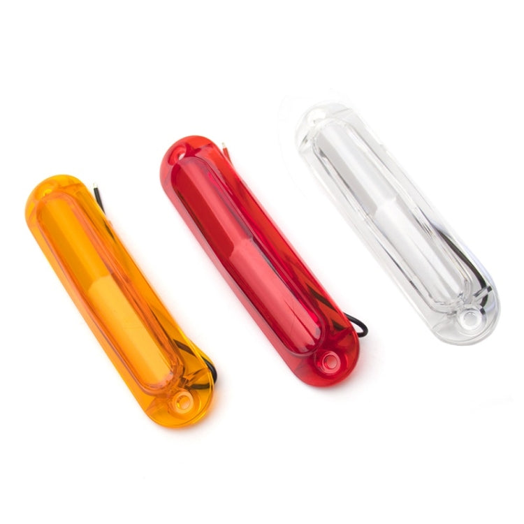 4pcs MK-162 6LED Light Guide Side Light 10-30V Trailer Side Tail Light(White)