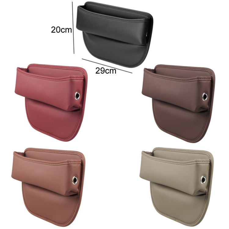 Multifunctional Car Seat Crevice Storage Box, Pattern: No Logo(black)