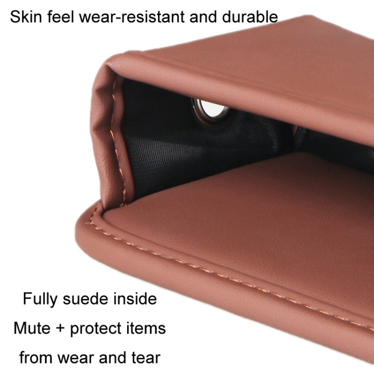 Multifunctional Car Seat Crevice Storage Box, Pattern: No Logo(Beige)