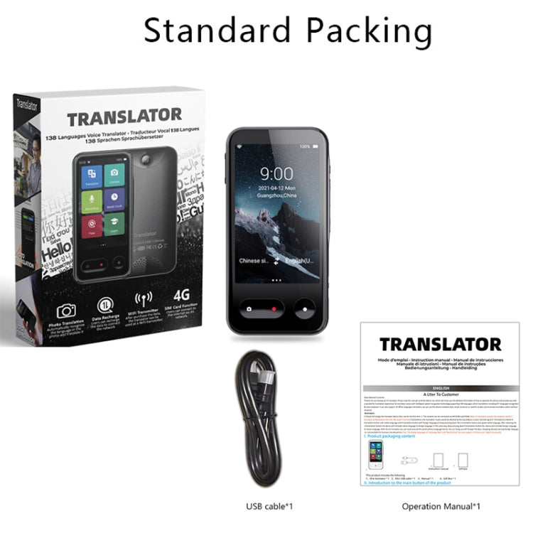 T7 4G Smart Voice / Photo / Recording Translation WIFI Translation Machine Supports 138 Languages - by PMC TechLife | Online Shopping South Africa | PMC TechLife | Buy Now Pay Later Mobicred
